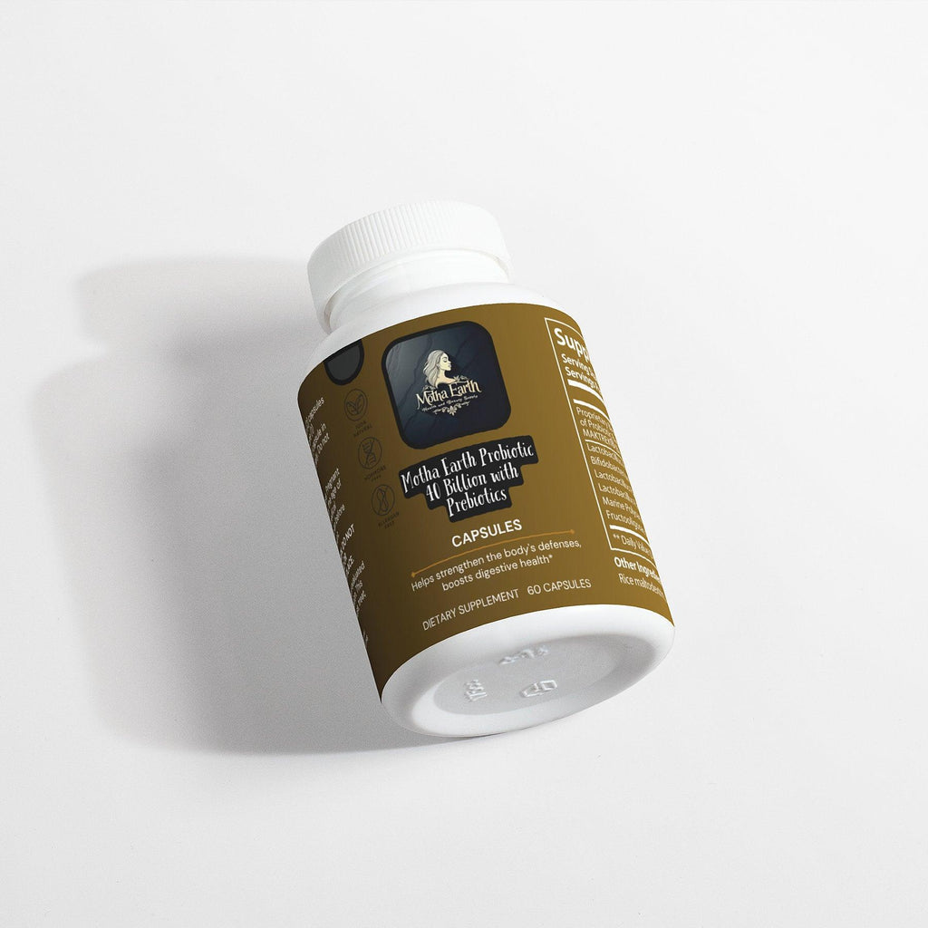 Motha Earth Probiotic 40 Billion Prebiotics. Made in USA