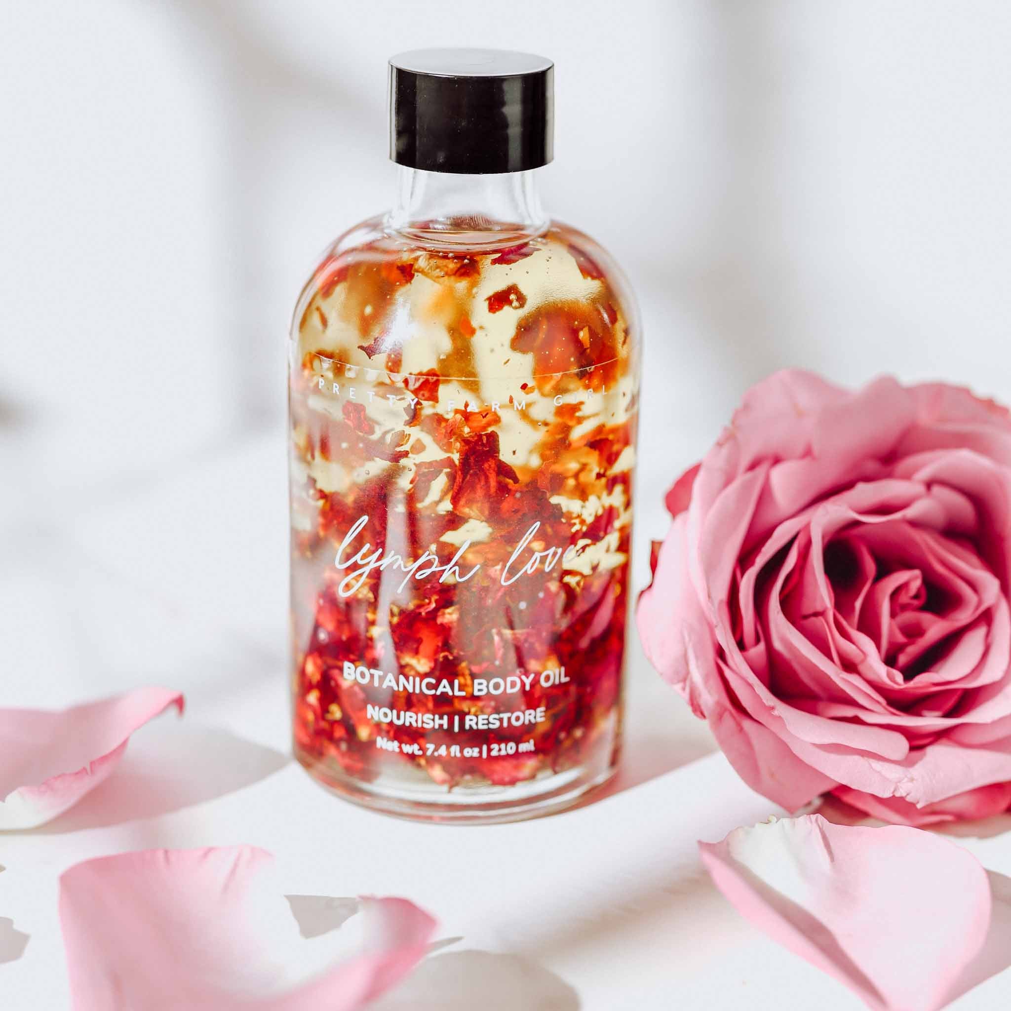 Lymph Love Natural Body Oil - Best for Lymphatic Massages Made in USA