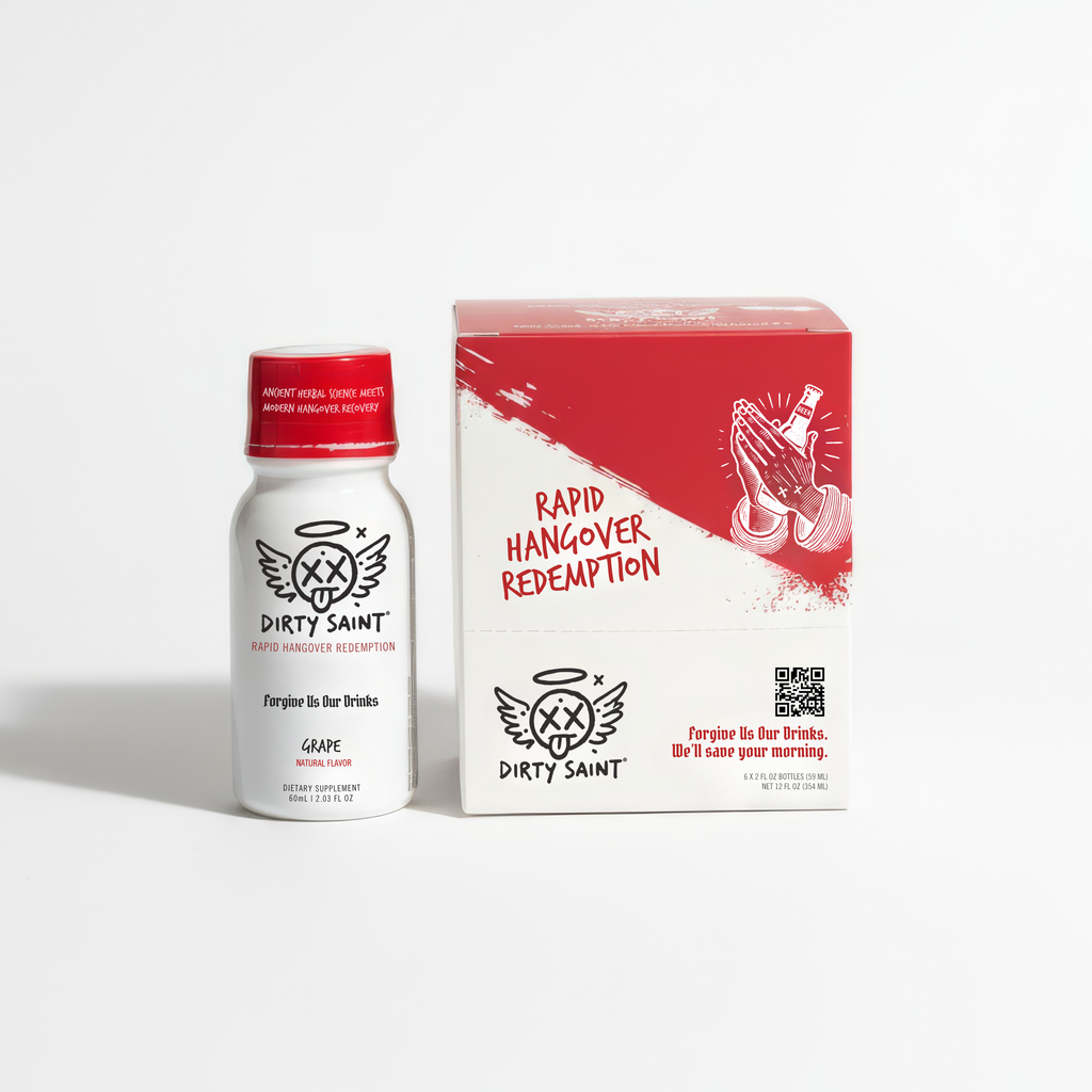 Rapid Hangover Recovery Shot - Natural Grape Flavor | Made in USA