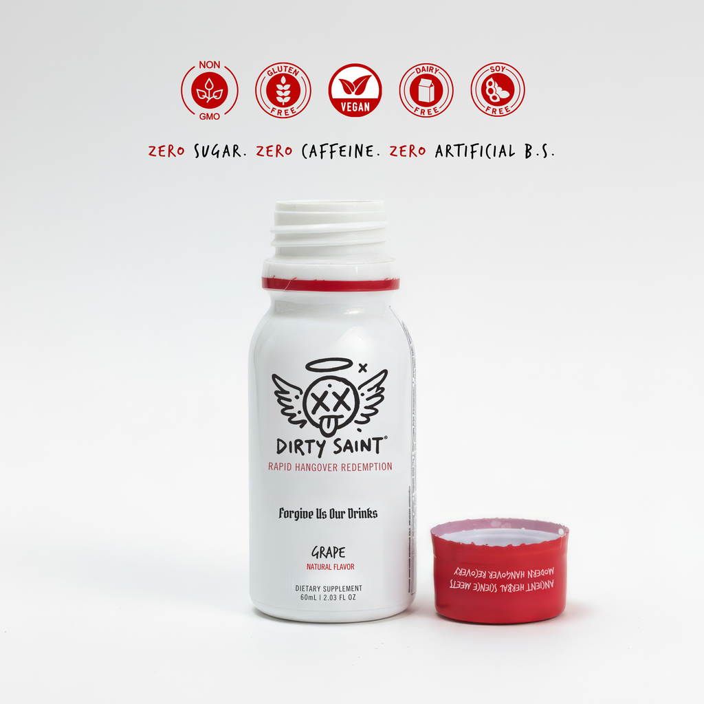 Rapid Hangover Recovery Shot - Natural Grape Flavor | Made in USA