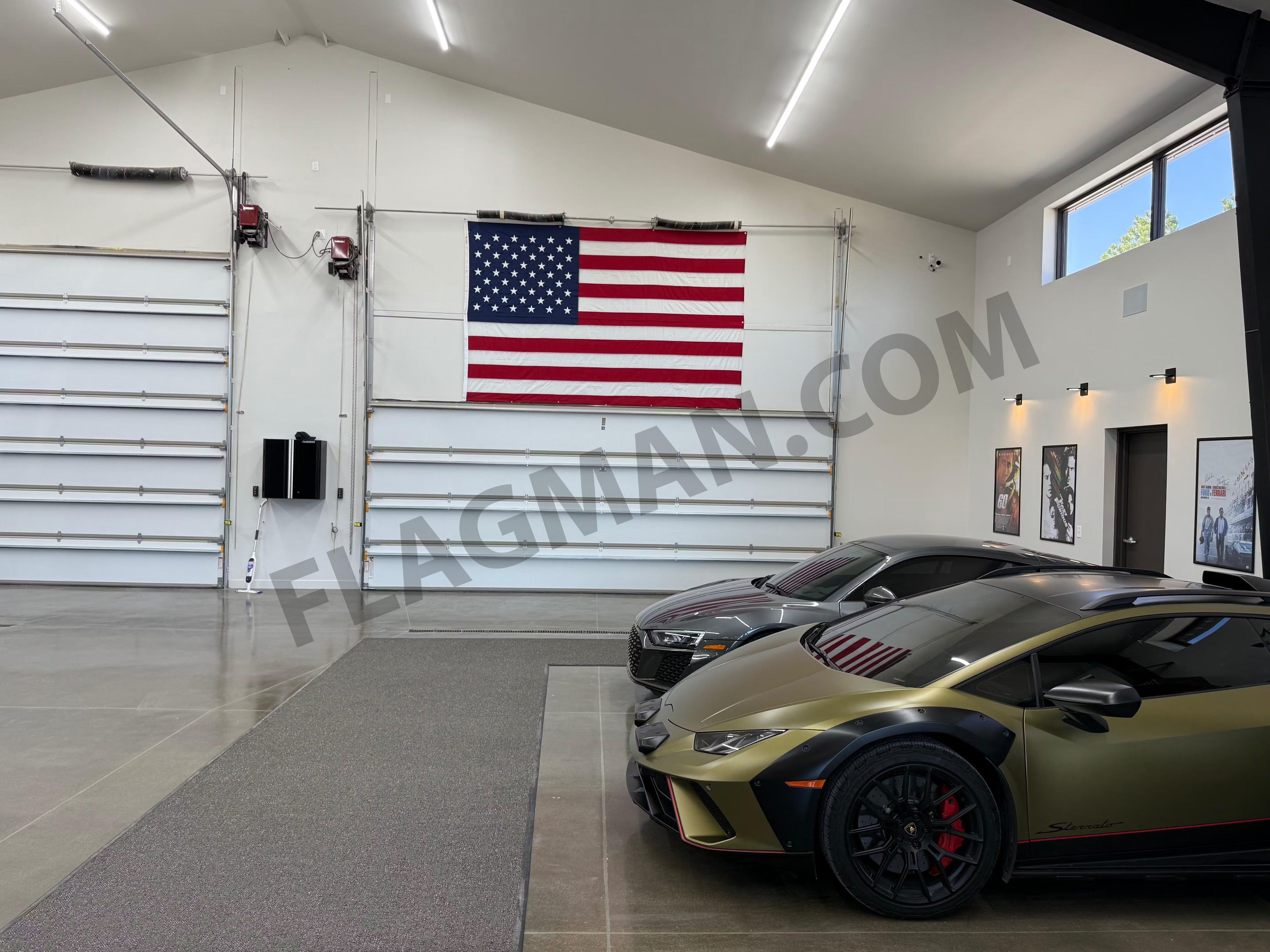 WallSafe™ Nylon Wall-Mounted American Flag | Reinforced Edge Grommets | Made in USA