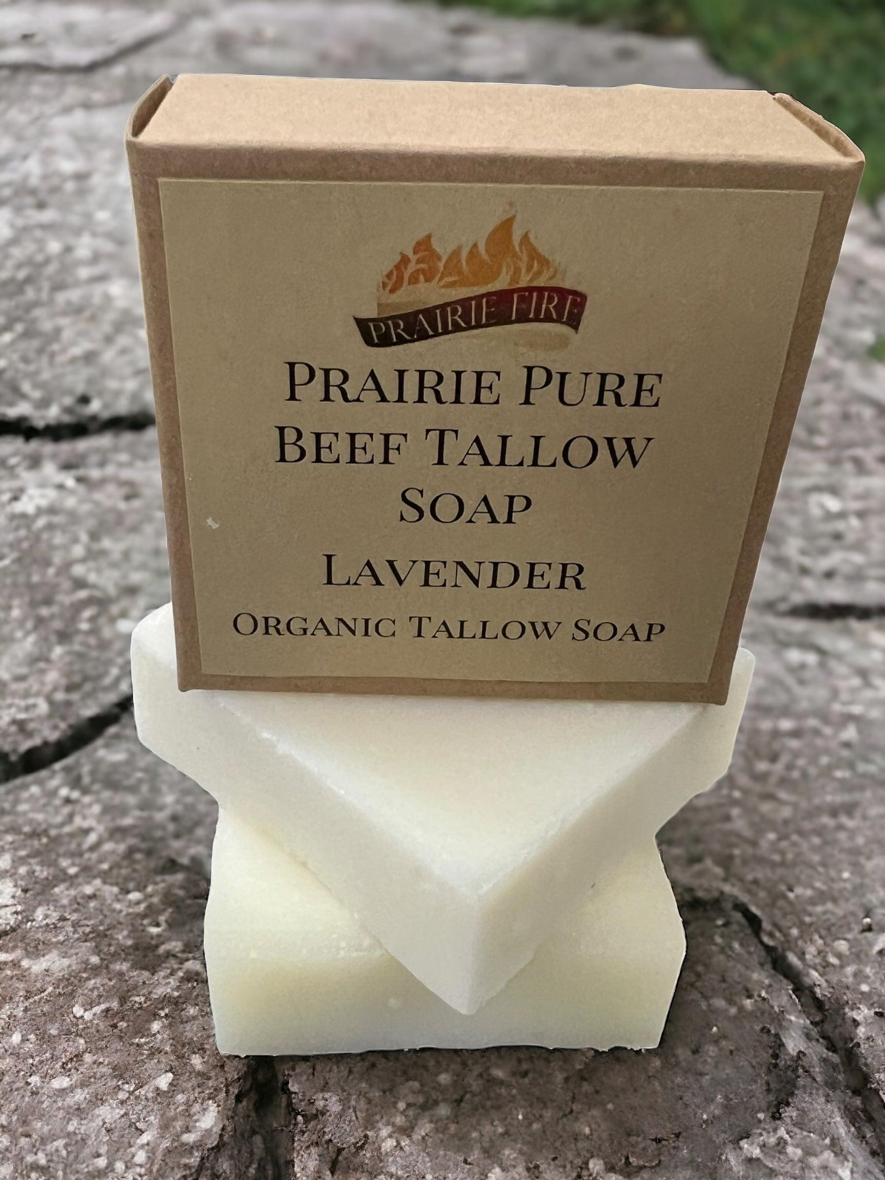 Grass Fed Beef Tallow Soap Bar (3 Pack) – Fragrance Free, Natural & Organic – Moisturizes & Soothes Face, Body & Hair – Handcrafted, Ideal for Sensitive & Dry Skin