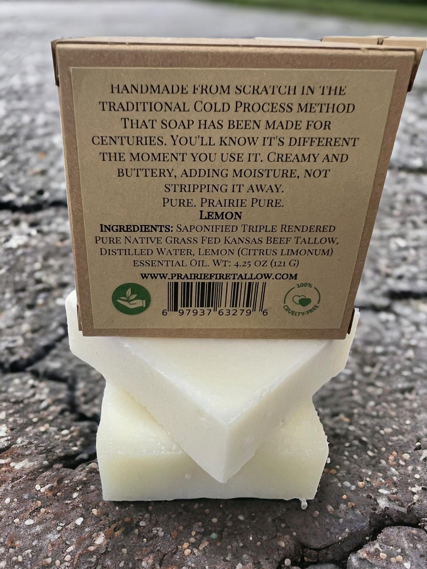 Grass Fed Beef Tallow Soap Bar (3 Pack) – Fragrance Free, Natural & Organic – Moisturizes & Soothes Face, Body & Hair – Handcrafted, Ideal for Sensitive & Dry Skin